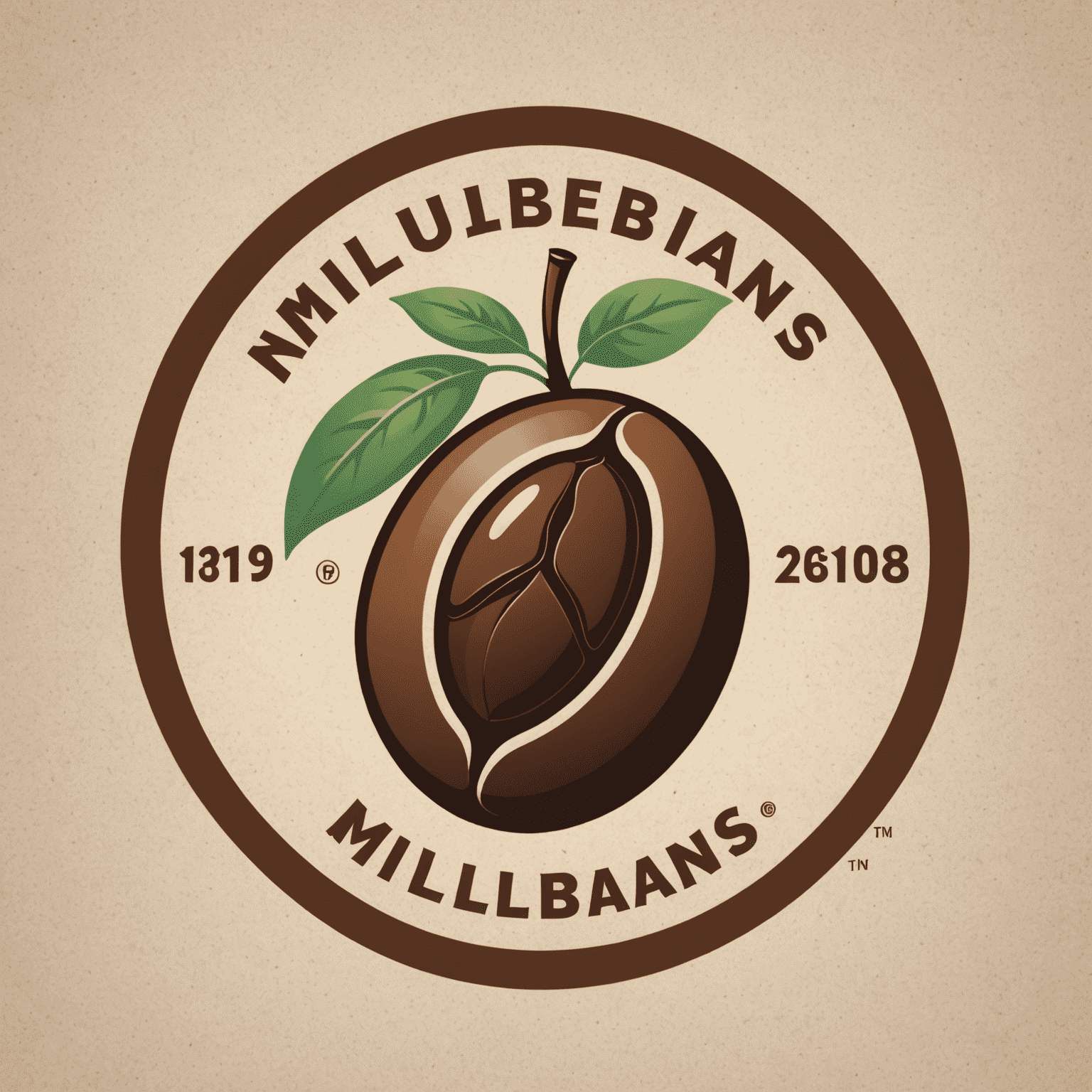 Millbeans App logo featuring a stylized coffee bean and mill