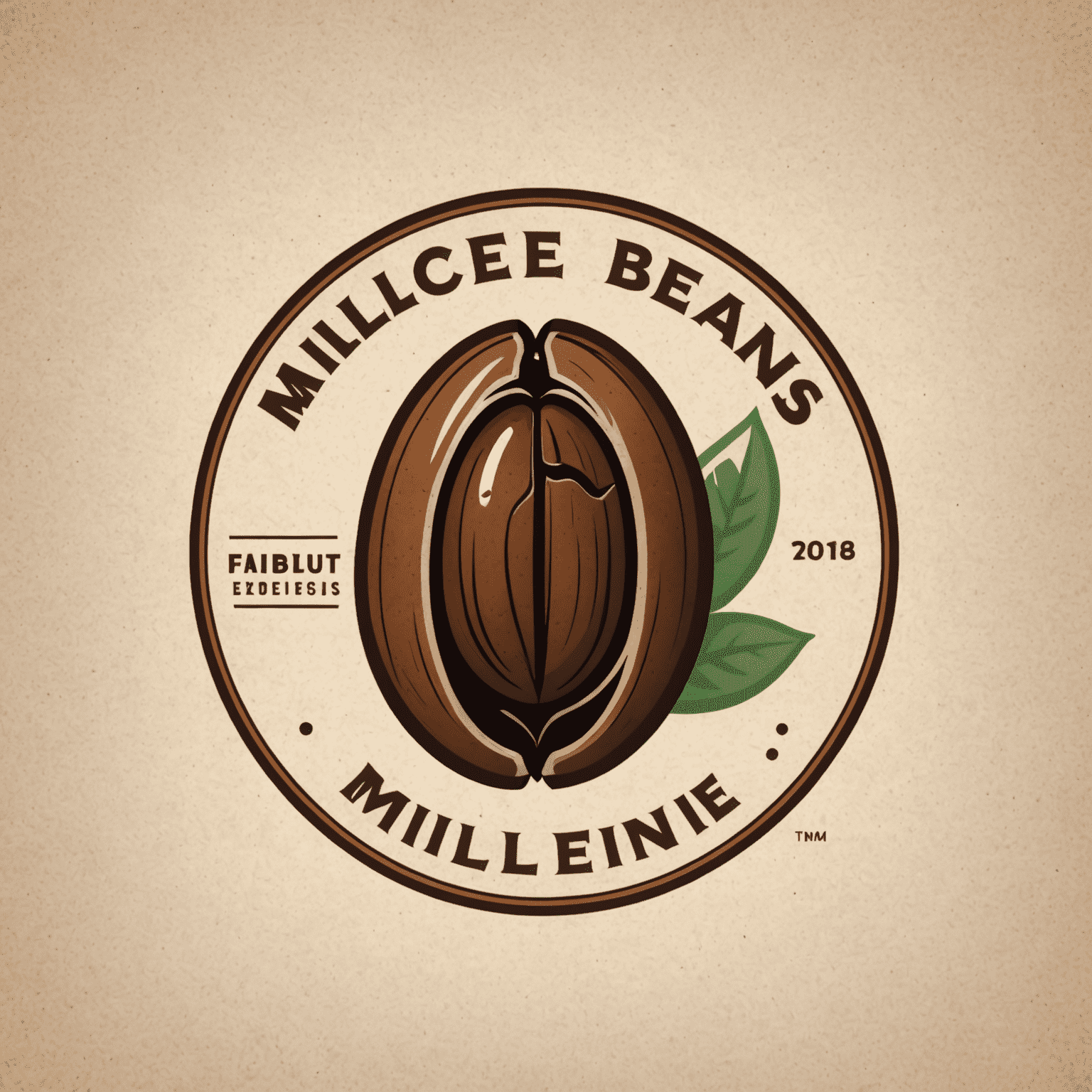 Millbeans App logo featuring a stylized coffee bean and mill