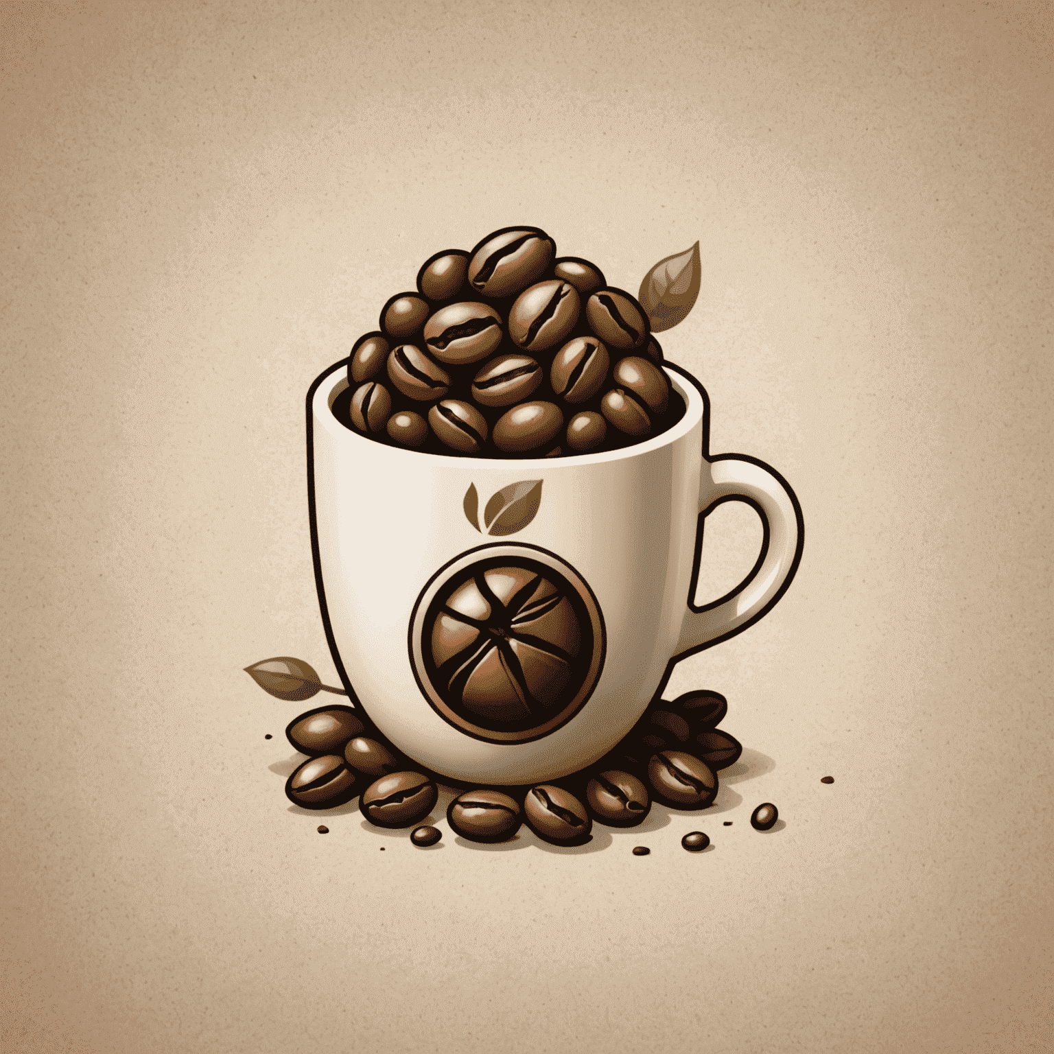 Millbeans App logo featuring a stylized coffee bean and mill