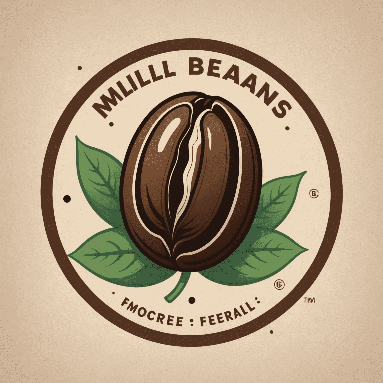 Millbeans App logo featuring a stylized coffee bean and mill