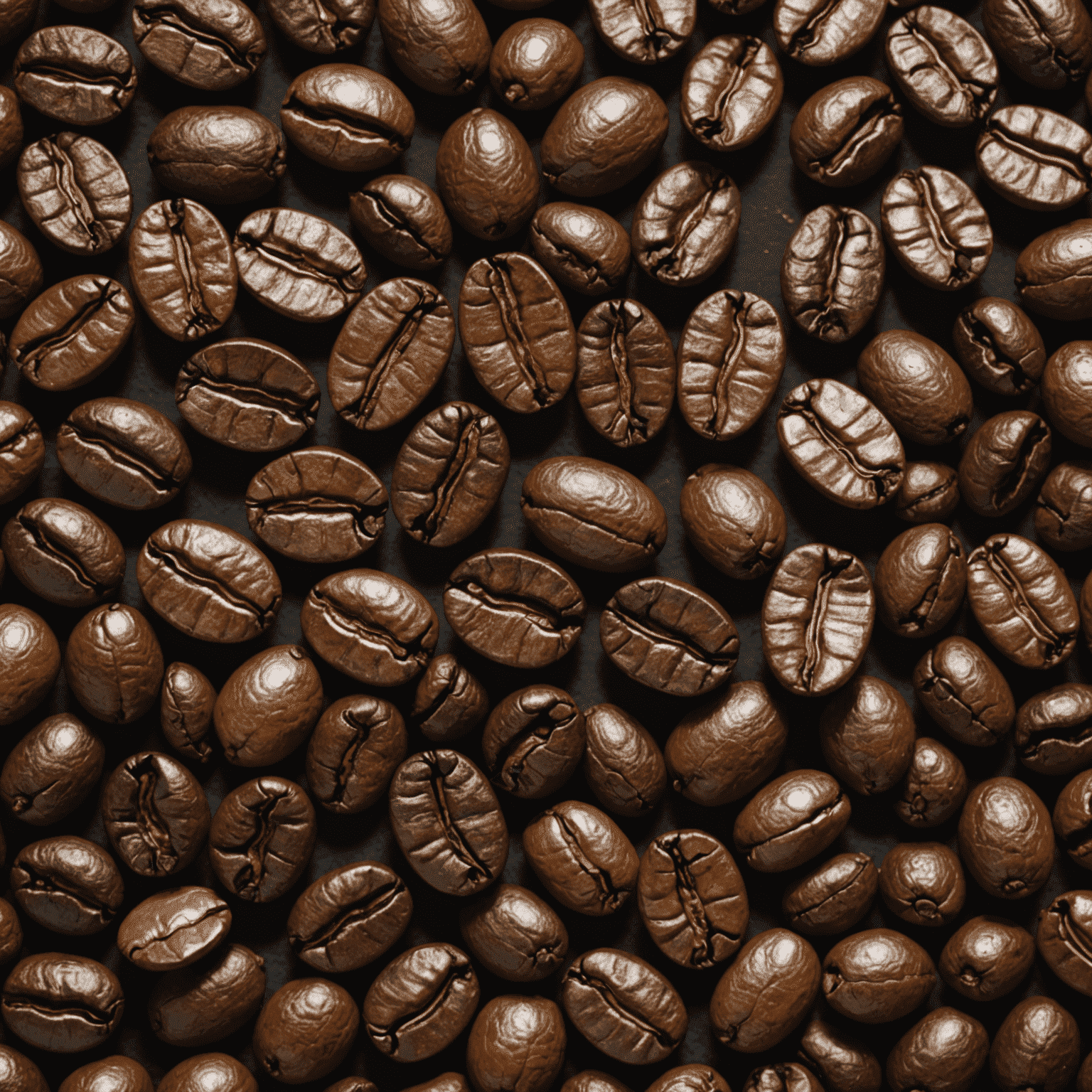 Coffee beans at different roast levels, from light to dark, illustrating roasting recommendations