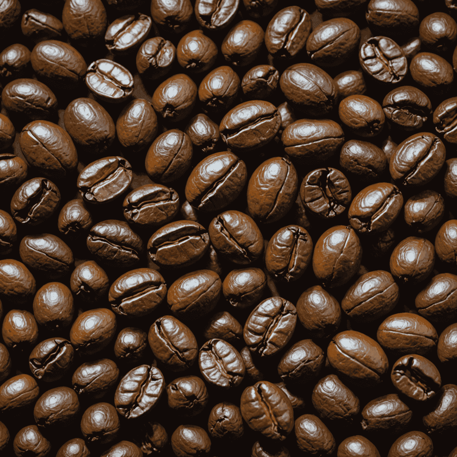 Close-up of Excelsa coffee beans, highlighting their unique appearance and size